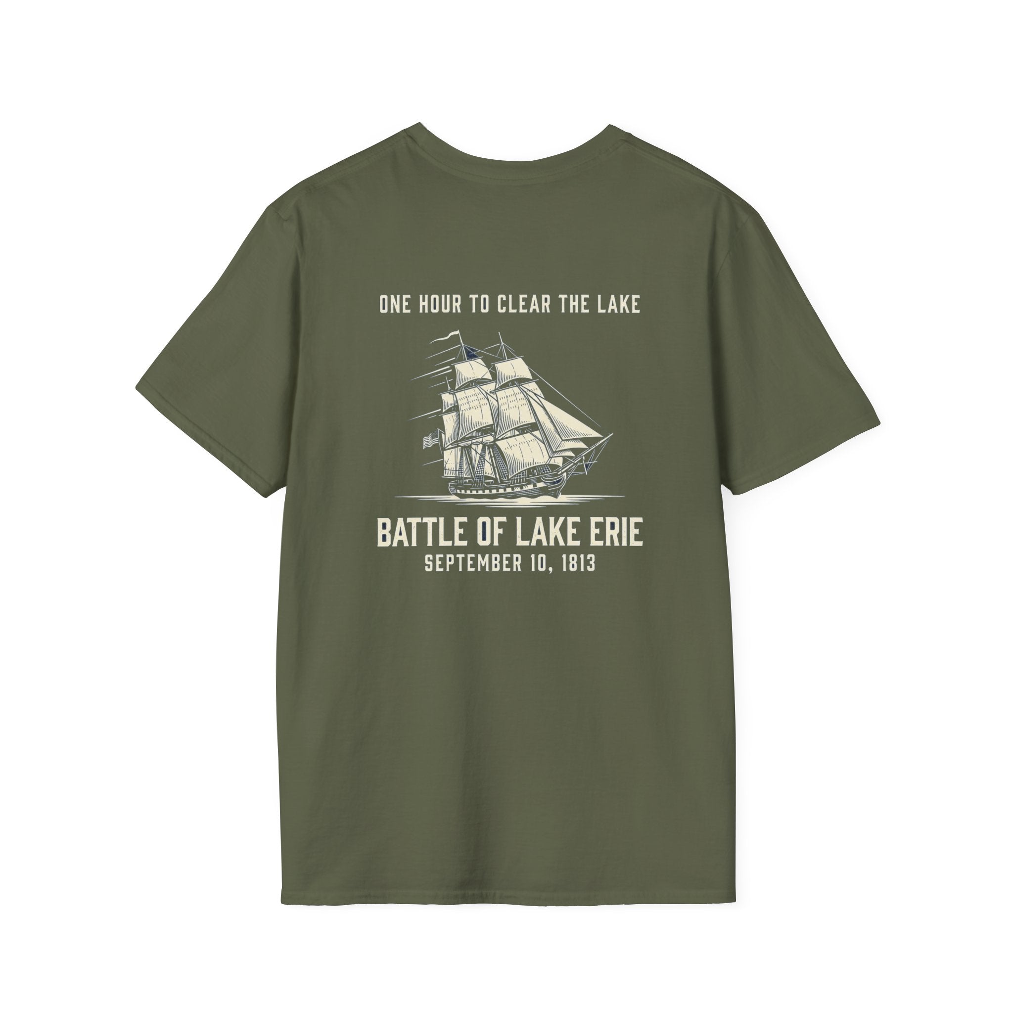Battle of Lake Erie Back Print T-Shirt