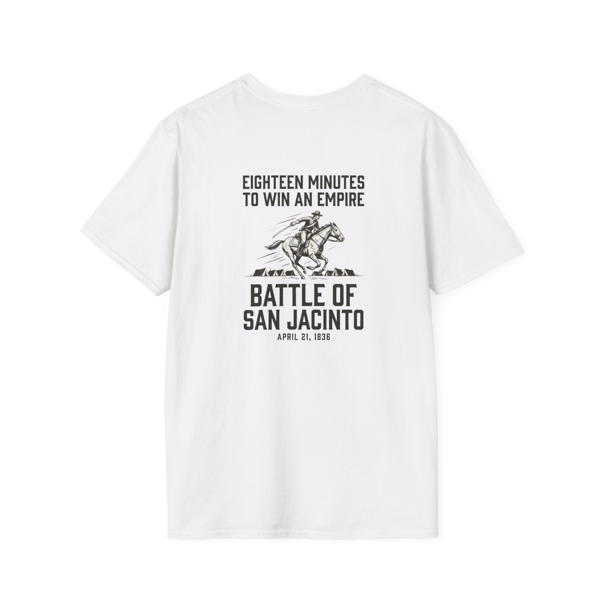 San Jacinto Eighteen Minutes Back Print T-Shirt
