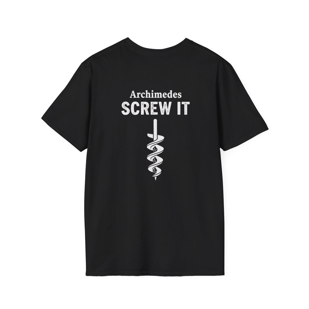 Archimedes Screw It Back Print T-Shirt