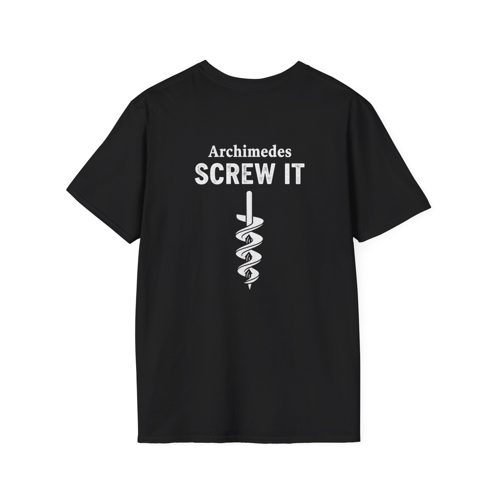 Archimedes Screw It Back Print T-Shirt