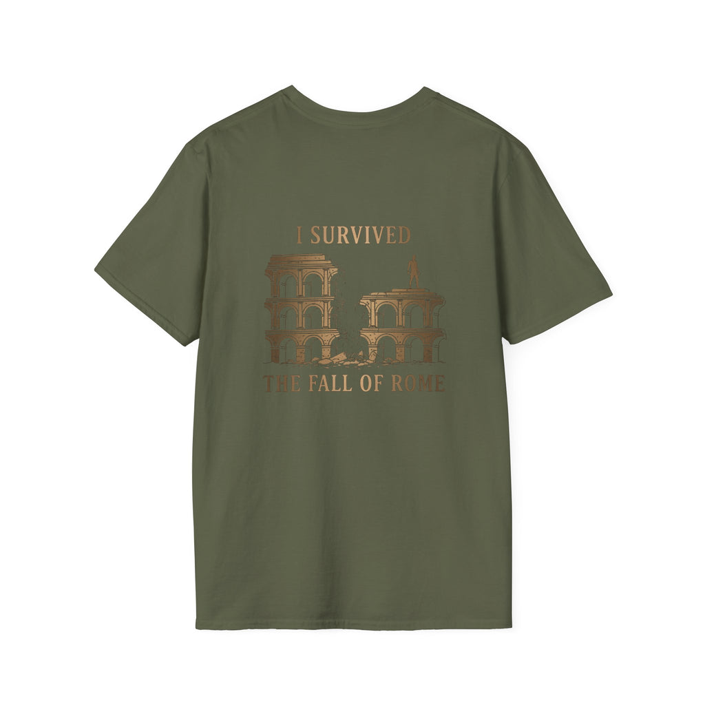 I Survived The Fall of Back Print T-Shirt