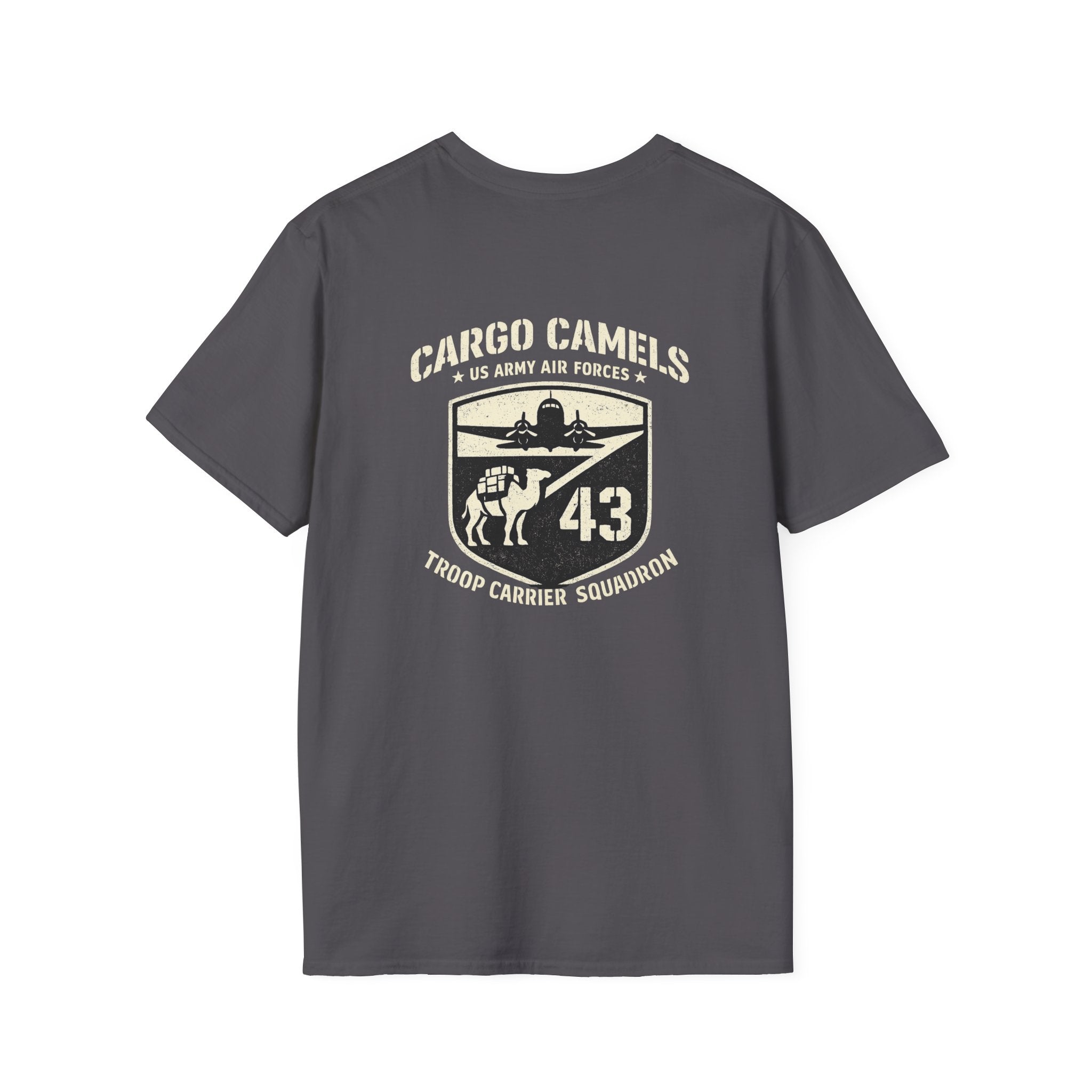 Cargo Camels WWII Usaaf Troop Back Print T-Shirt