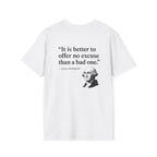 George Washington No Excuse Back Print T-Shirt