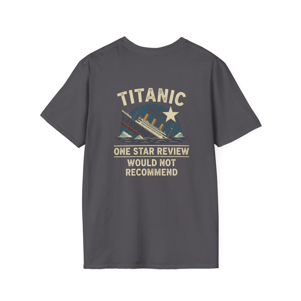 Titanic One Star Review Back Print T-Shirt