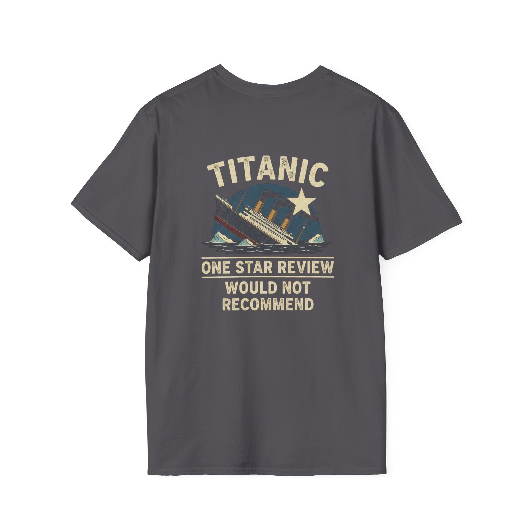 Titanic One Star Review Back Print T-Shirt