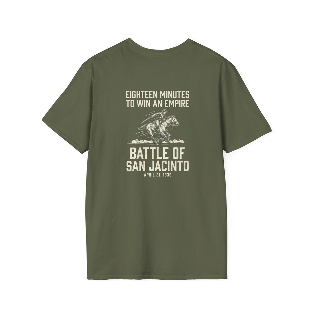 San Jacinto Eighteen Minutes Back Print T-Shirt