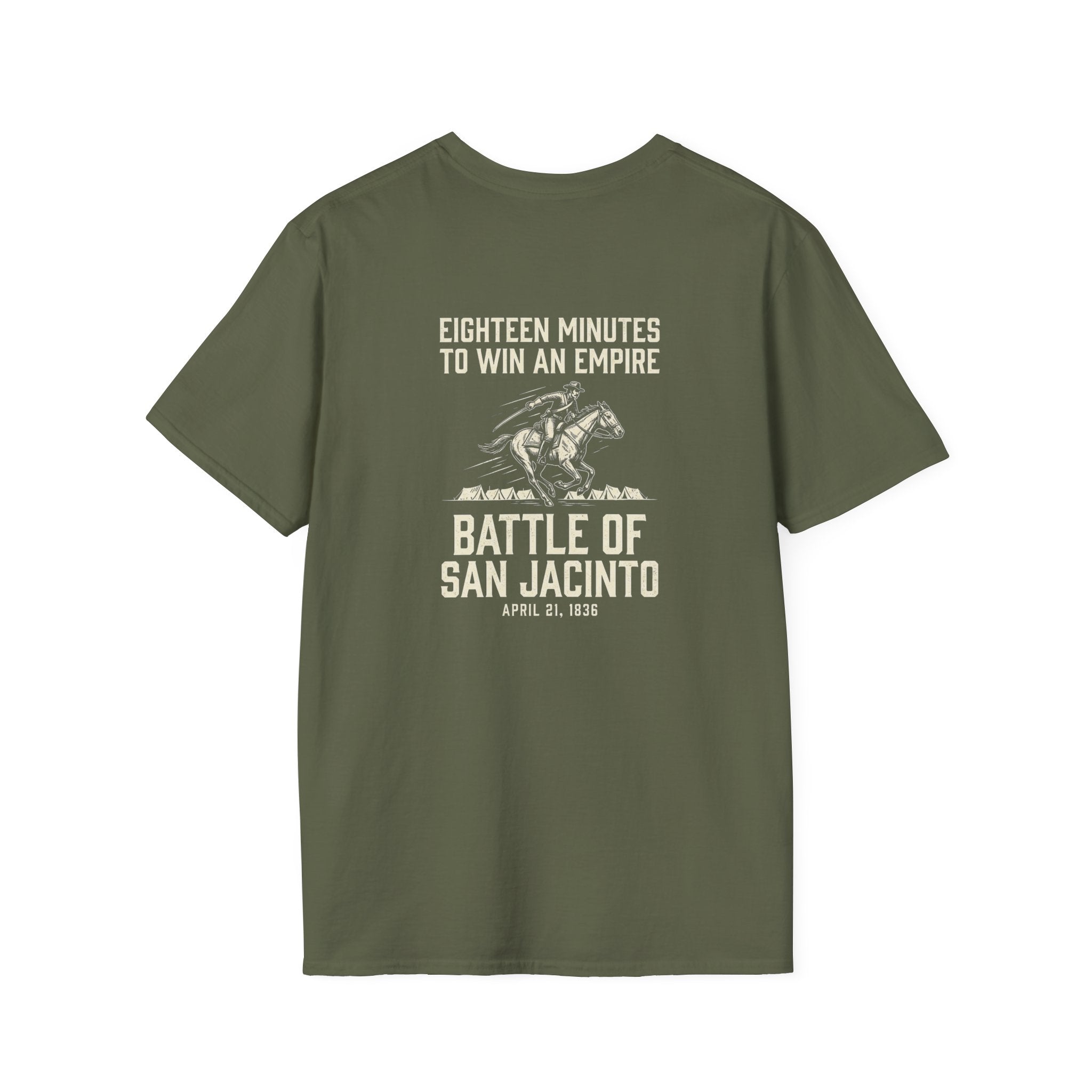 San Jacinto Eighteen Minutes Back Print T-Shirt