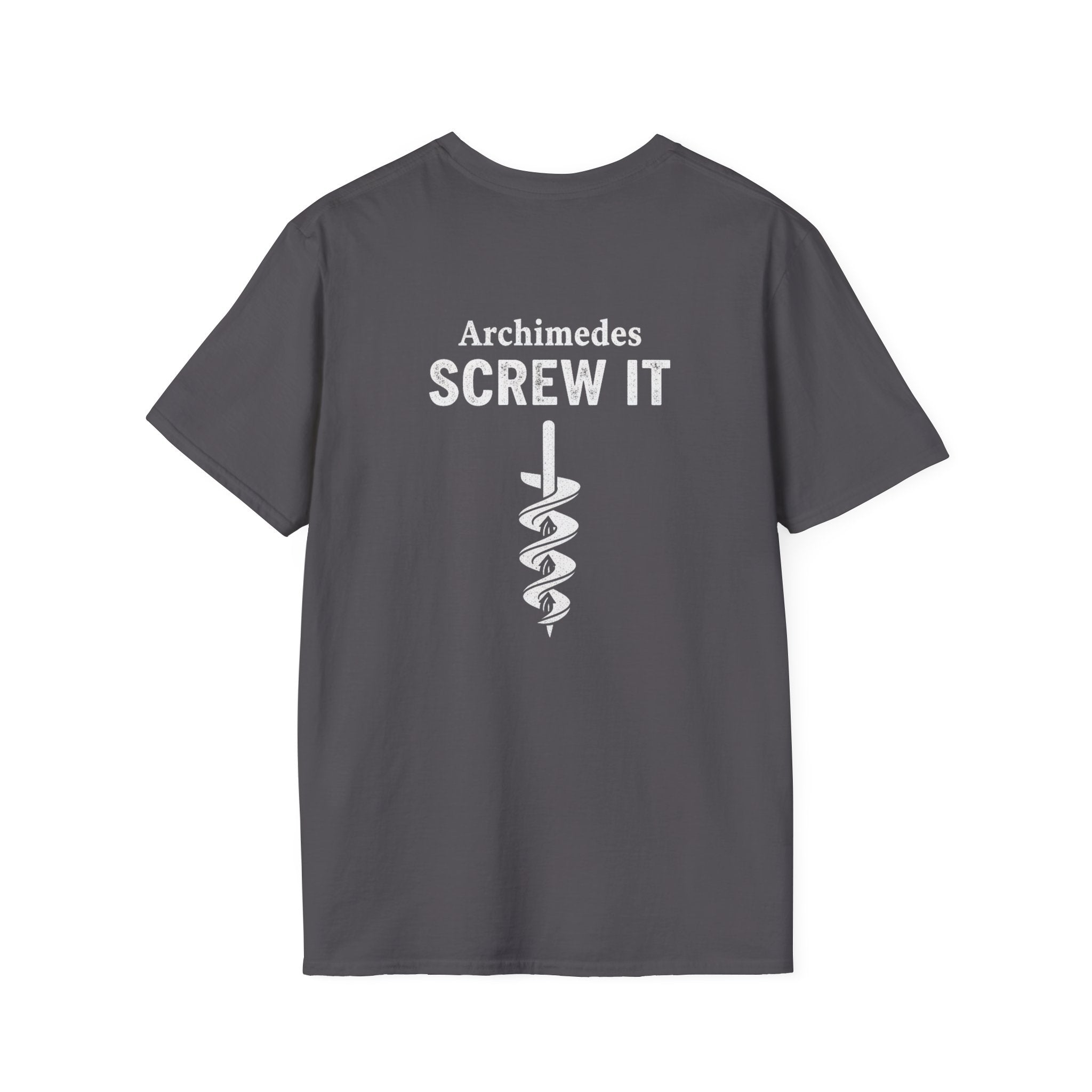 Archimedes Screw It Back Print T-Shirt