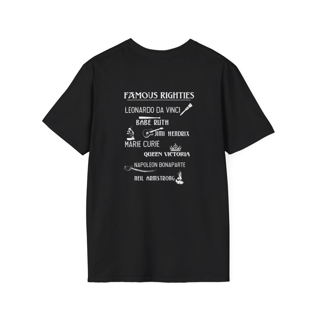 Famous Righties Back Print T-Shirt