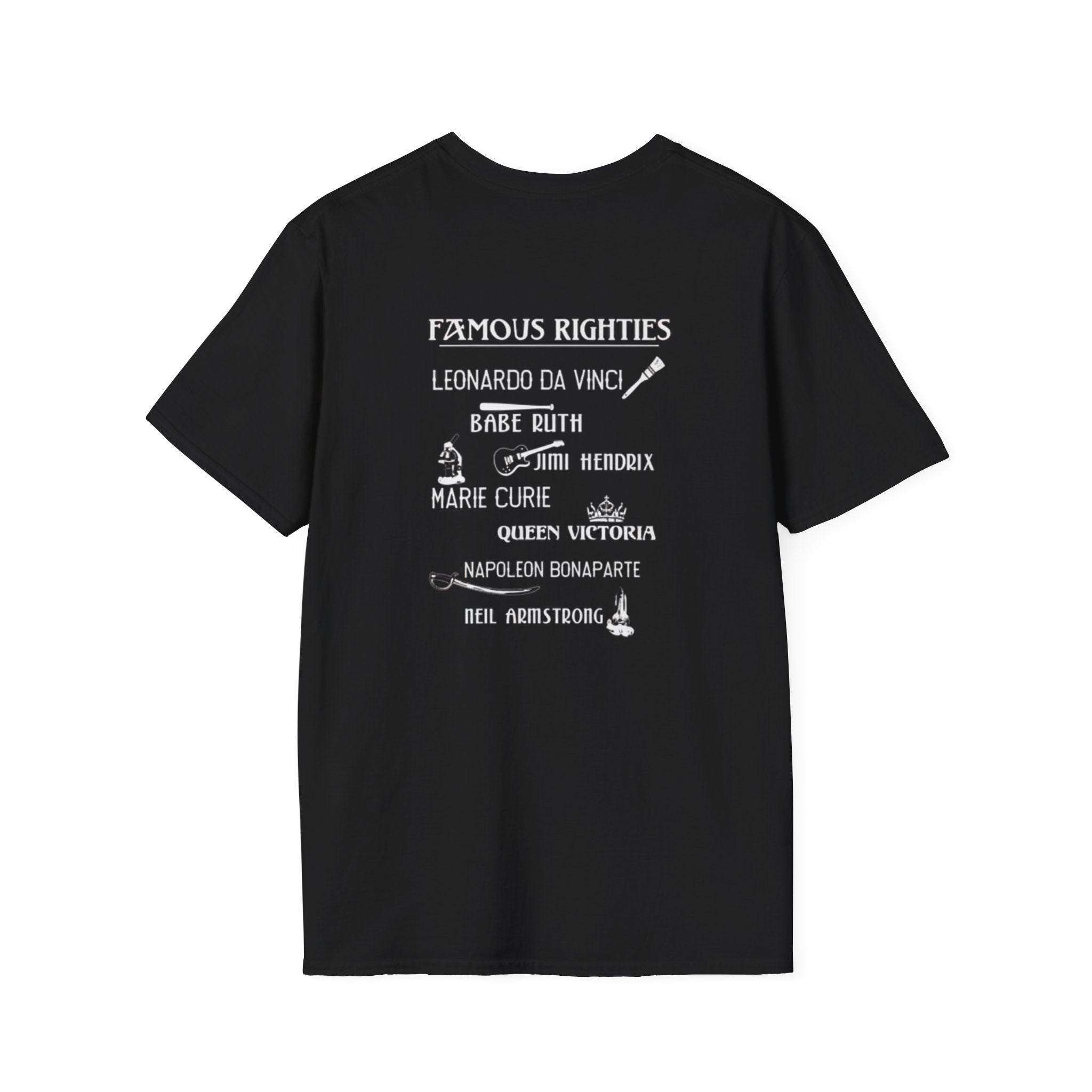 Famous Righties Back Print T-Shirt