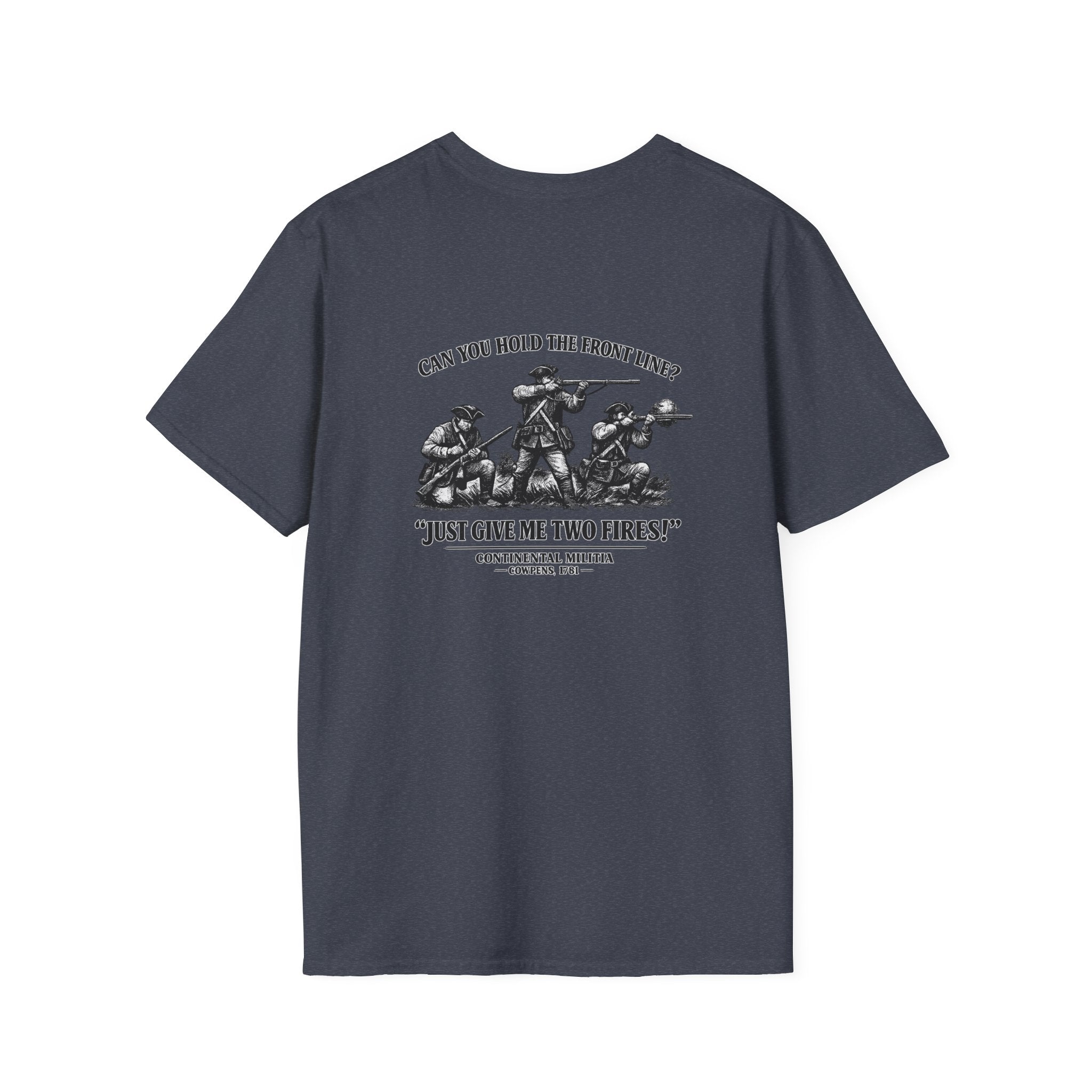 Continental Militia Two Fires Cowpens Back Print T-Shirt