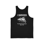I Survived The Hindenburg Disaster Back Print Tank Top