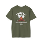 Pompeii Volcano Surfing Team Back Print T-Shirt