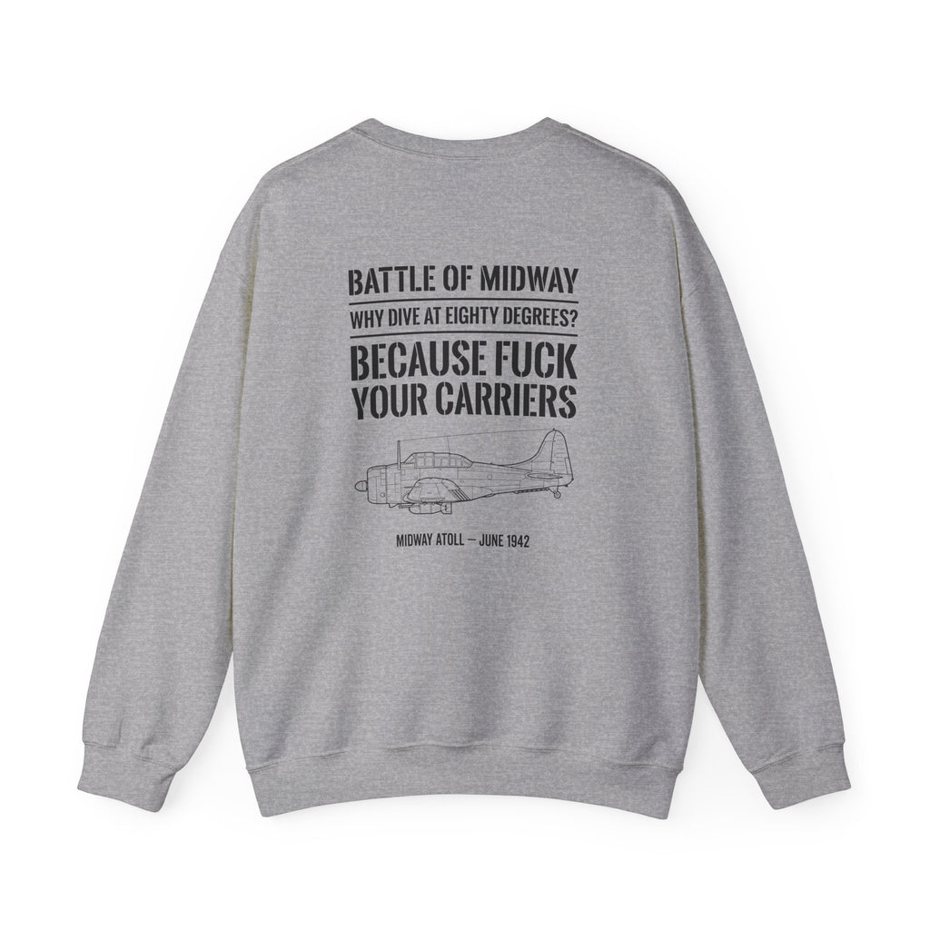 Battle of Midway Back Print Sweatshirt