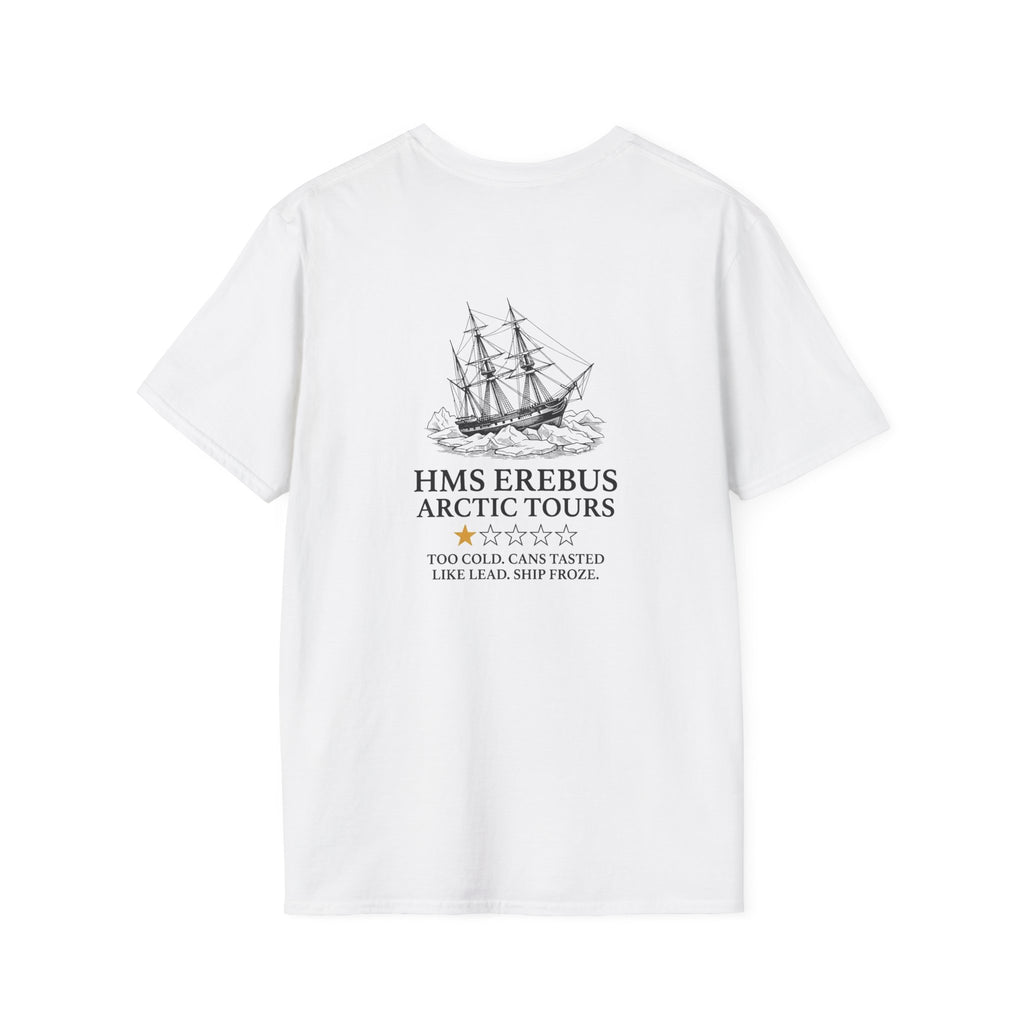 Hms Erebus Arctic Tours Back Print T-Shirt