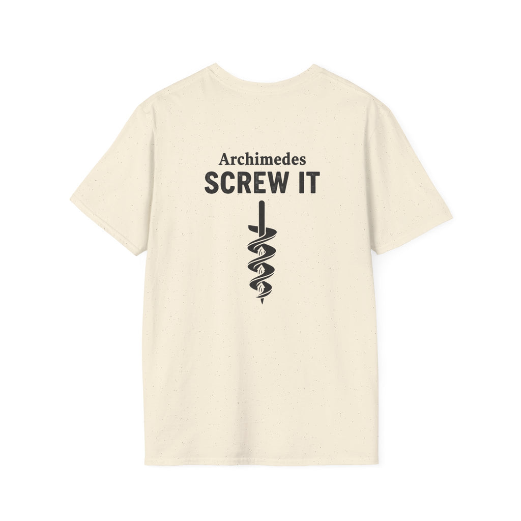 Archimedes Screw It Back Print T-Shirt