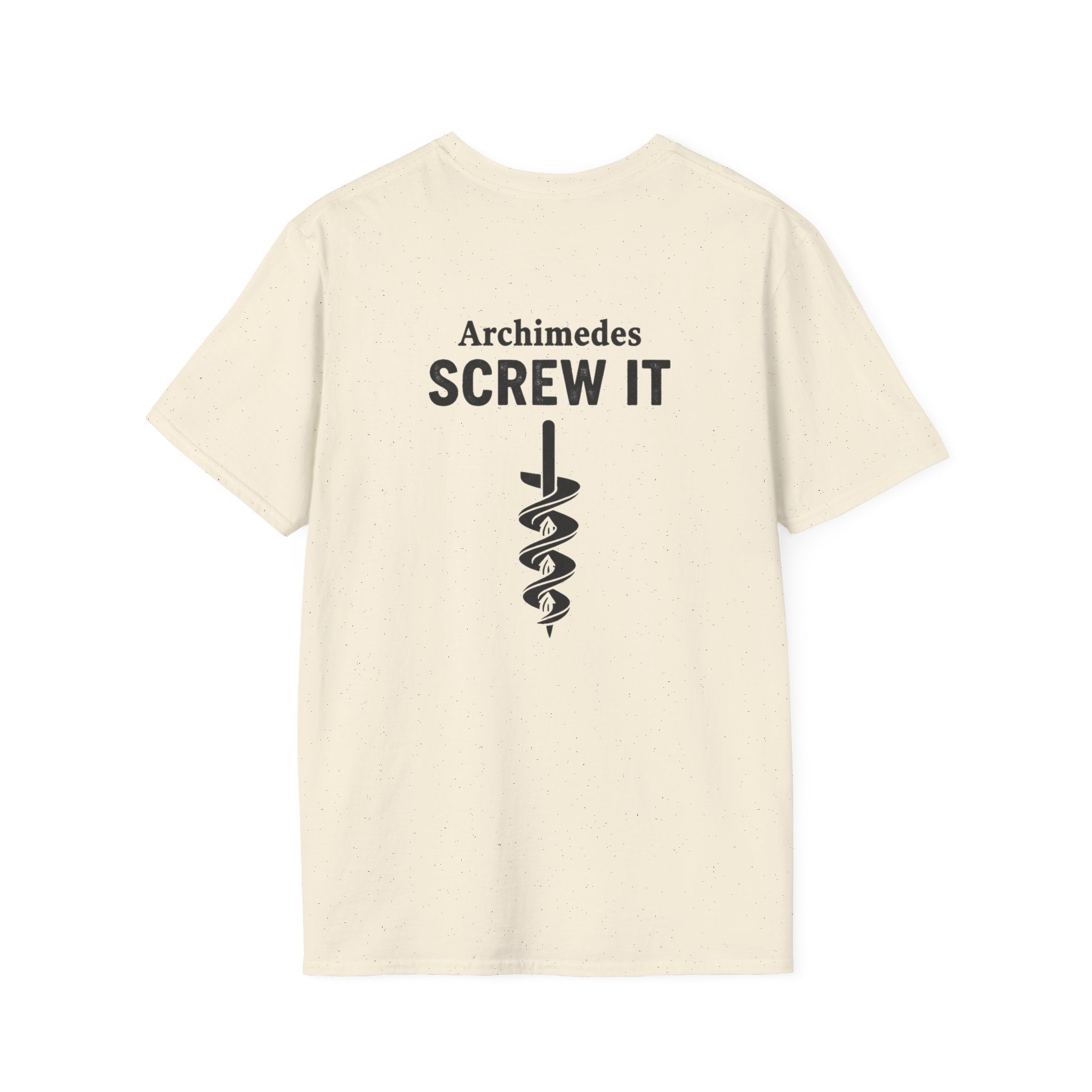 Archimedes Screw It Back Print T-Shirt