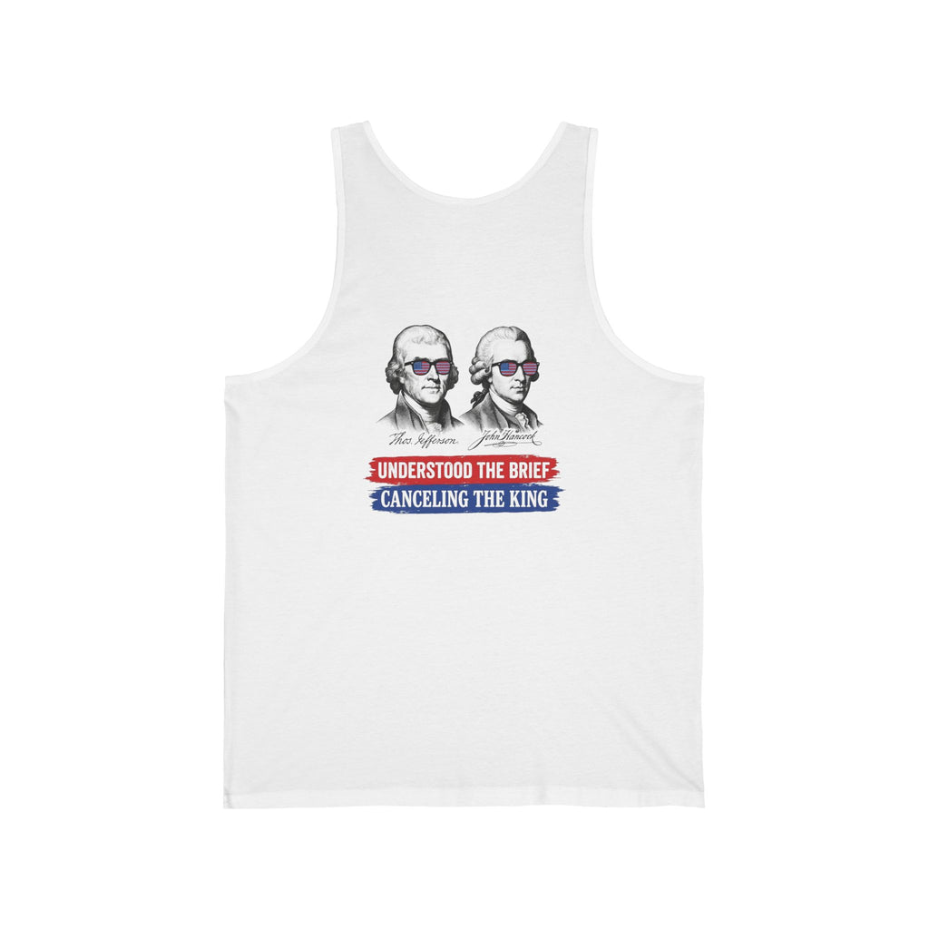 Jefferson Hancock Canceling The King Back Print Tank Top