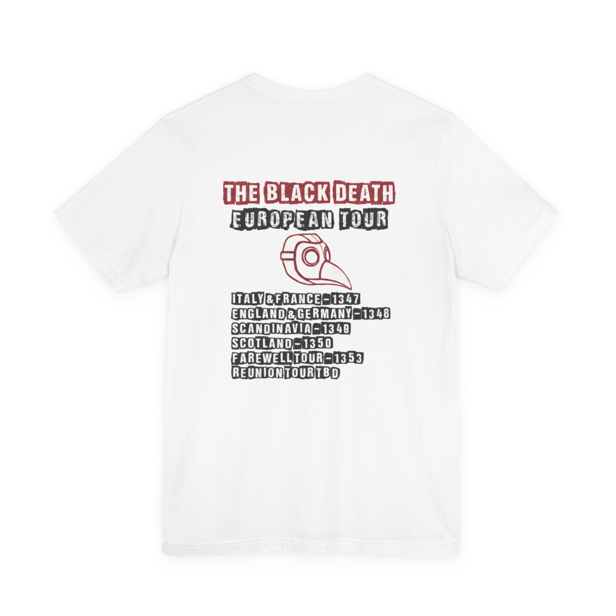 The Black Death European Tour Back Print Premium Tee