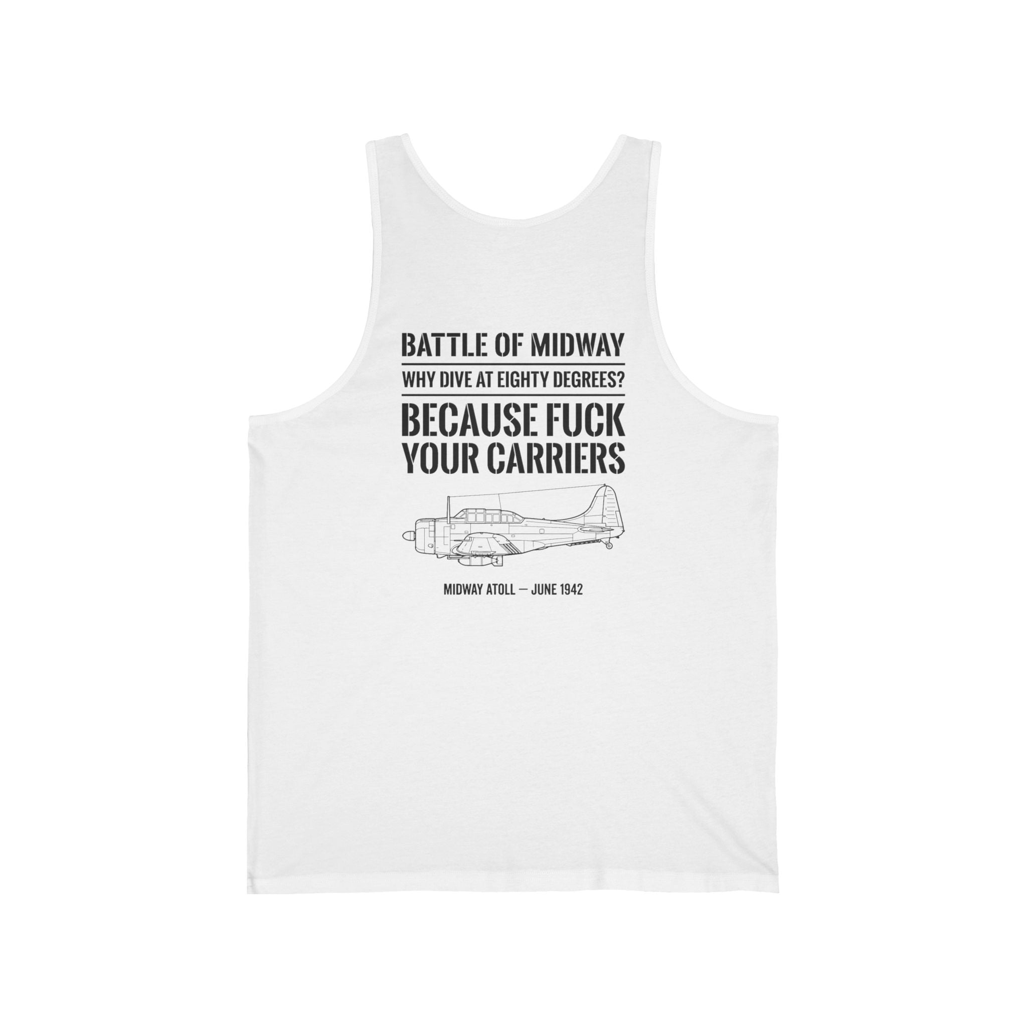 Battle of Midway Back Print Tank Top