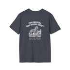 Trojan Horse Deadpan Satire Back Print T-Shirt