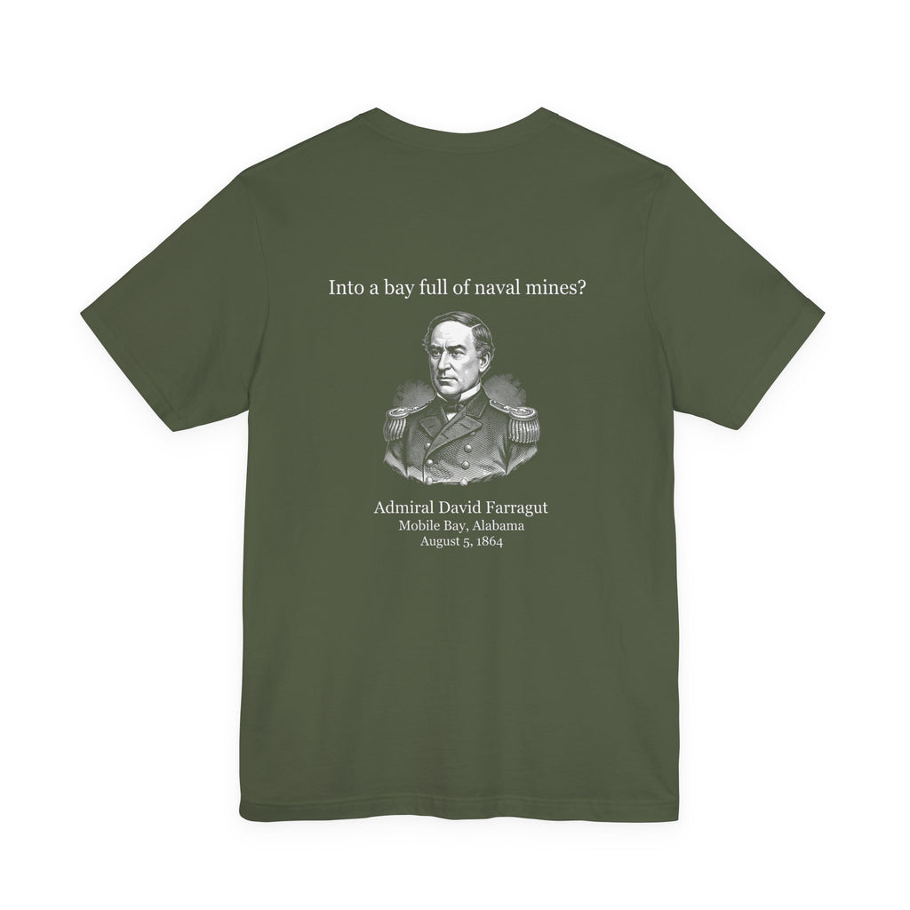 Mobile Bay Minefield Back Print Premium Tee