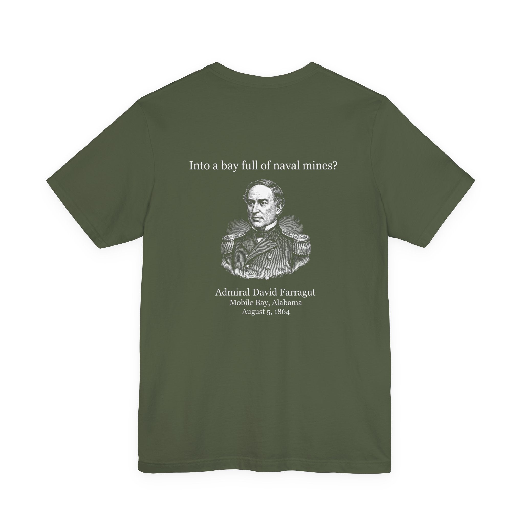 Mobile Bay Minefield Back Print Premium Tee