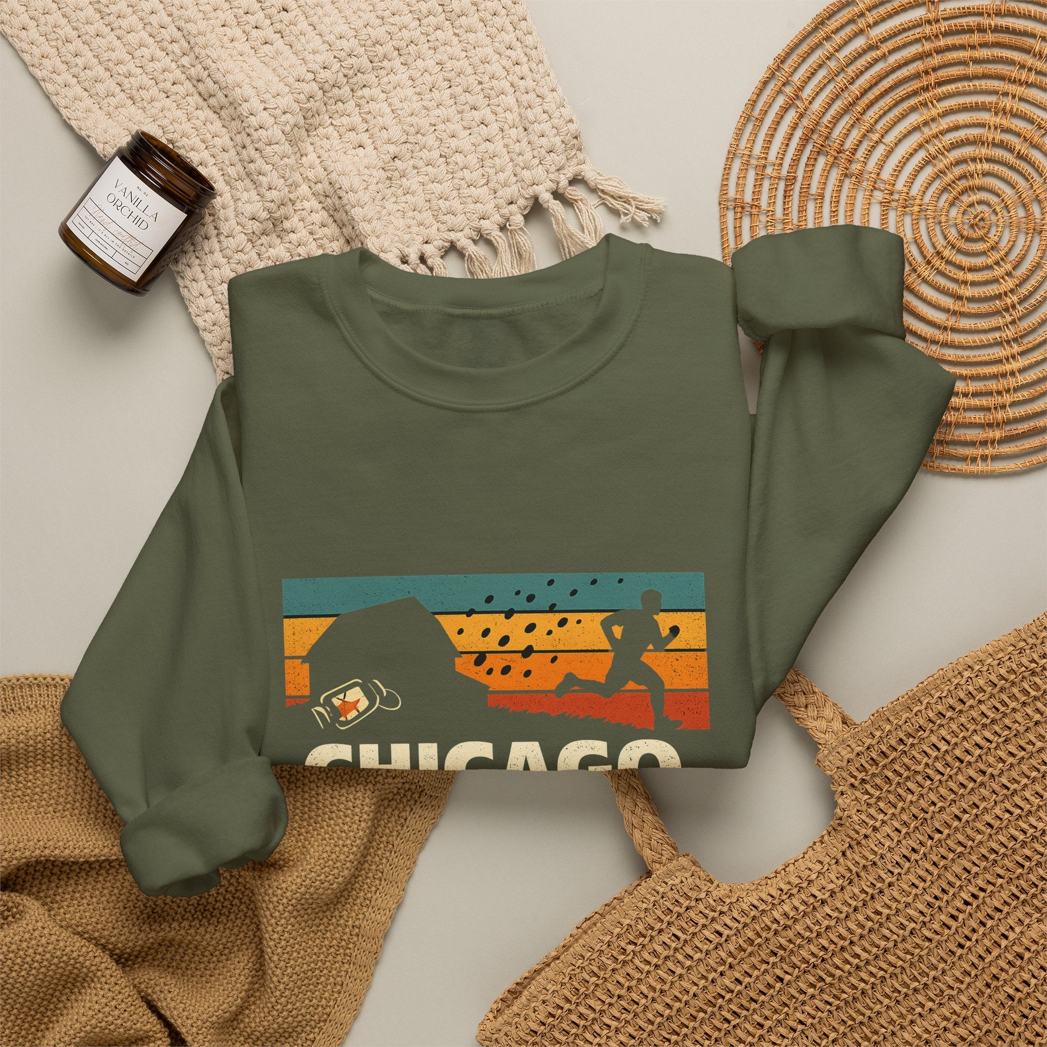 Chicago Great Fire 5K Retro Sweatshirt