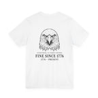 Stressed Eagle Fine Since Back Print Premium Tee
