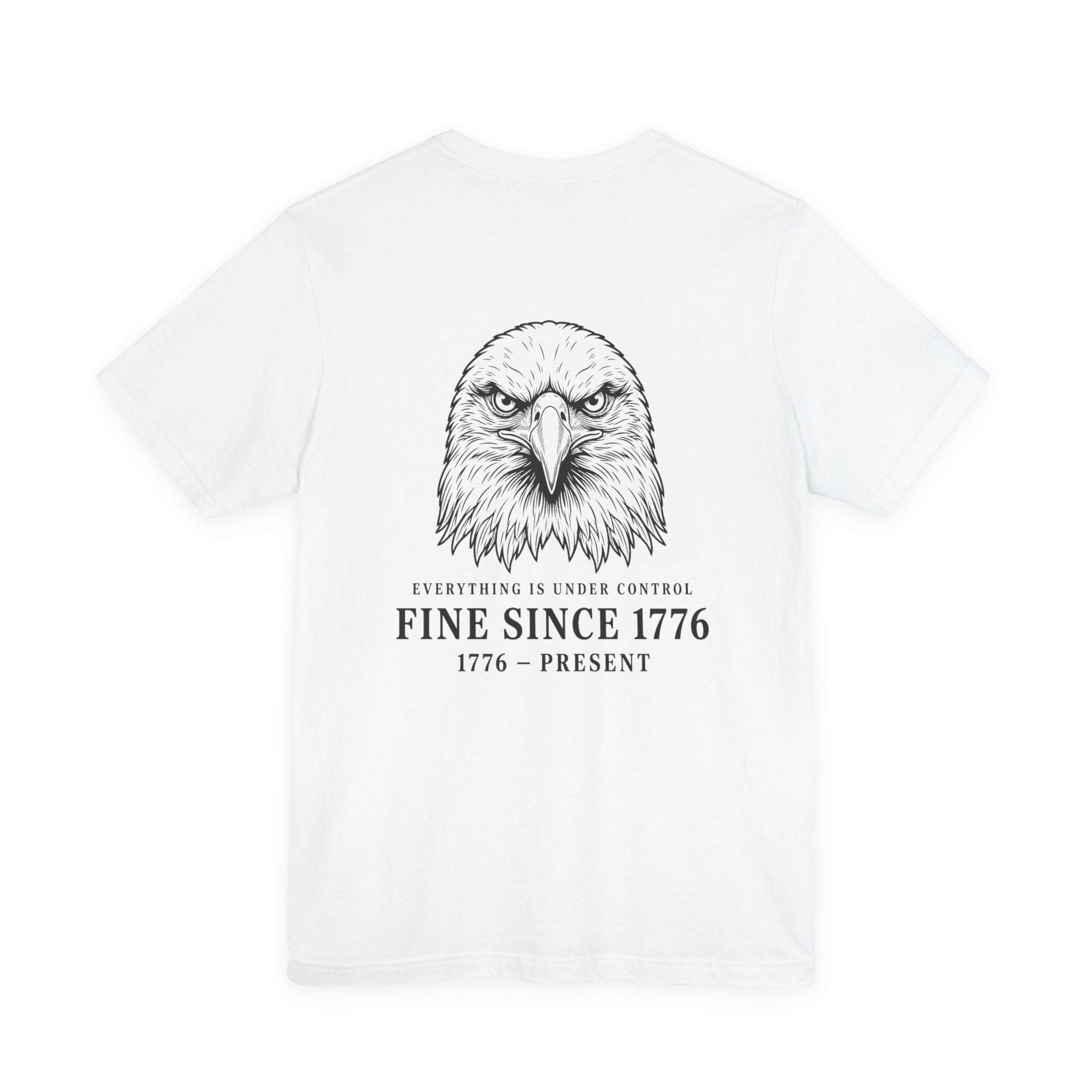 Stressed Eagle Fine Since Back Print Premium Tee