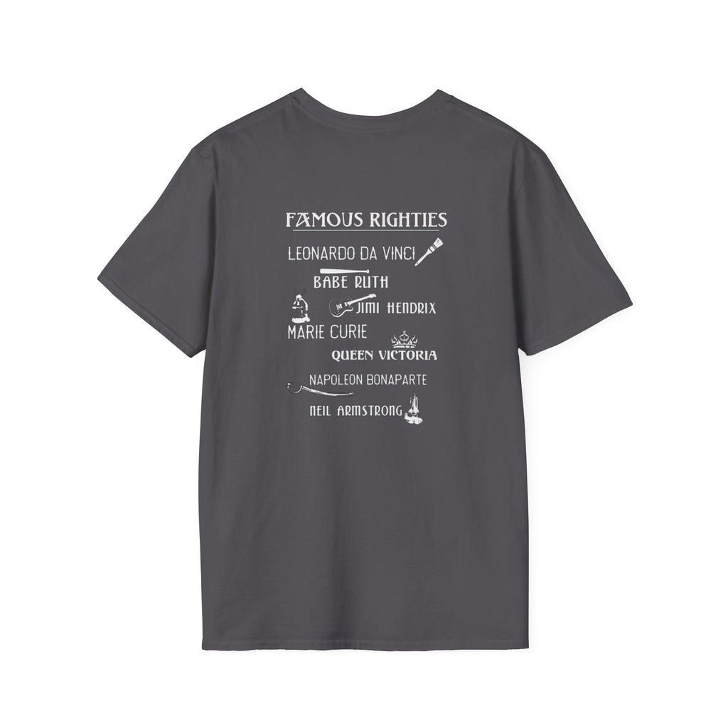 Famous Righties Back Print T-Shirt