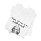 Thomas Jefferson Procrastination Double Spaced Premium Tee