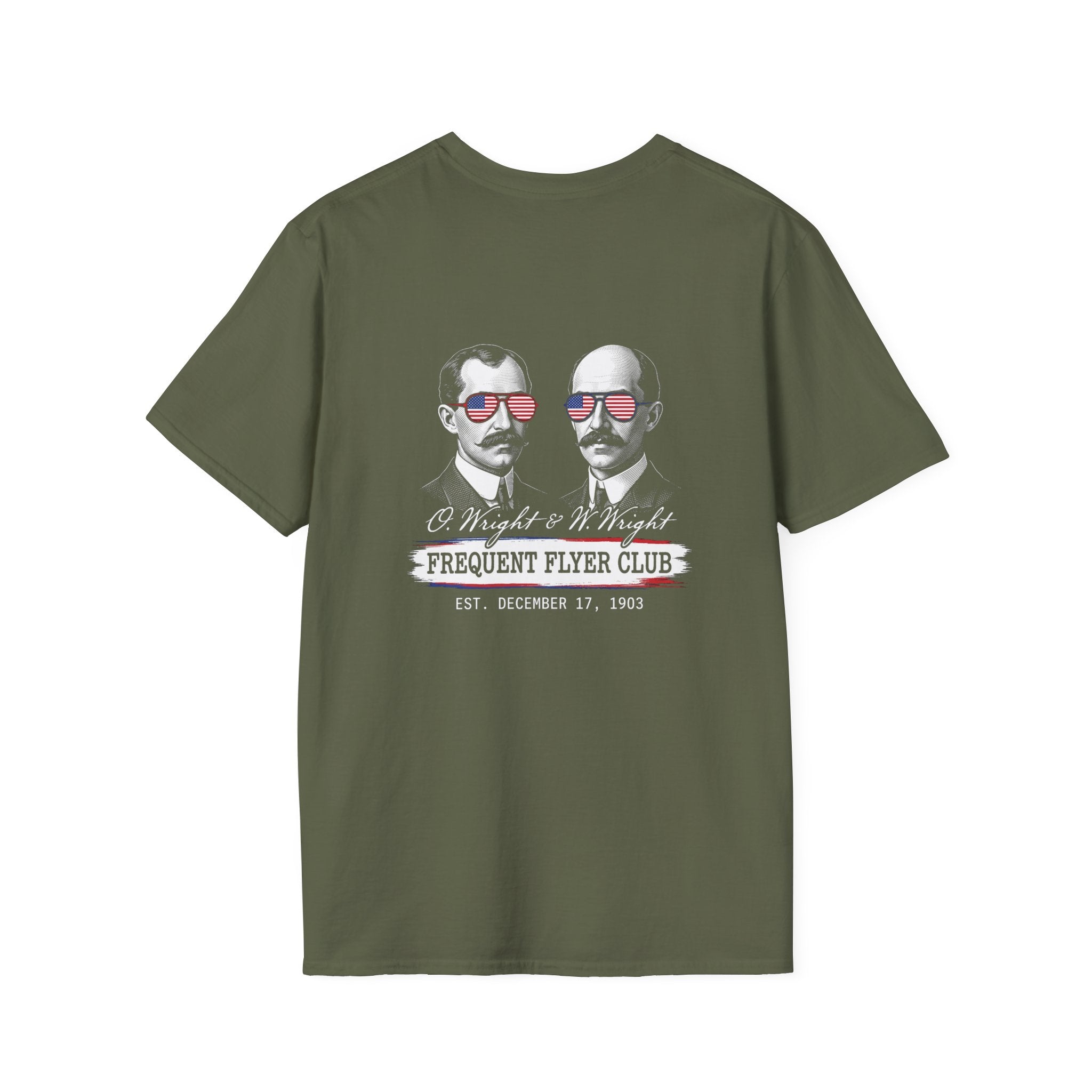 Wright Brothers Frequent Flyer Back Print T-Shirt