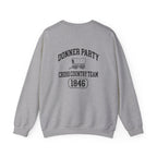 Donner Party Cross Country Team Back Print Sweatshirt