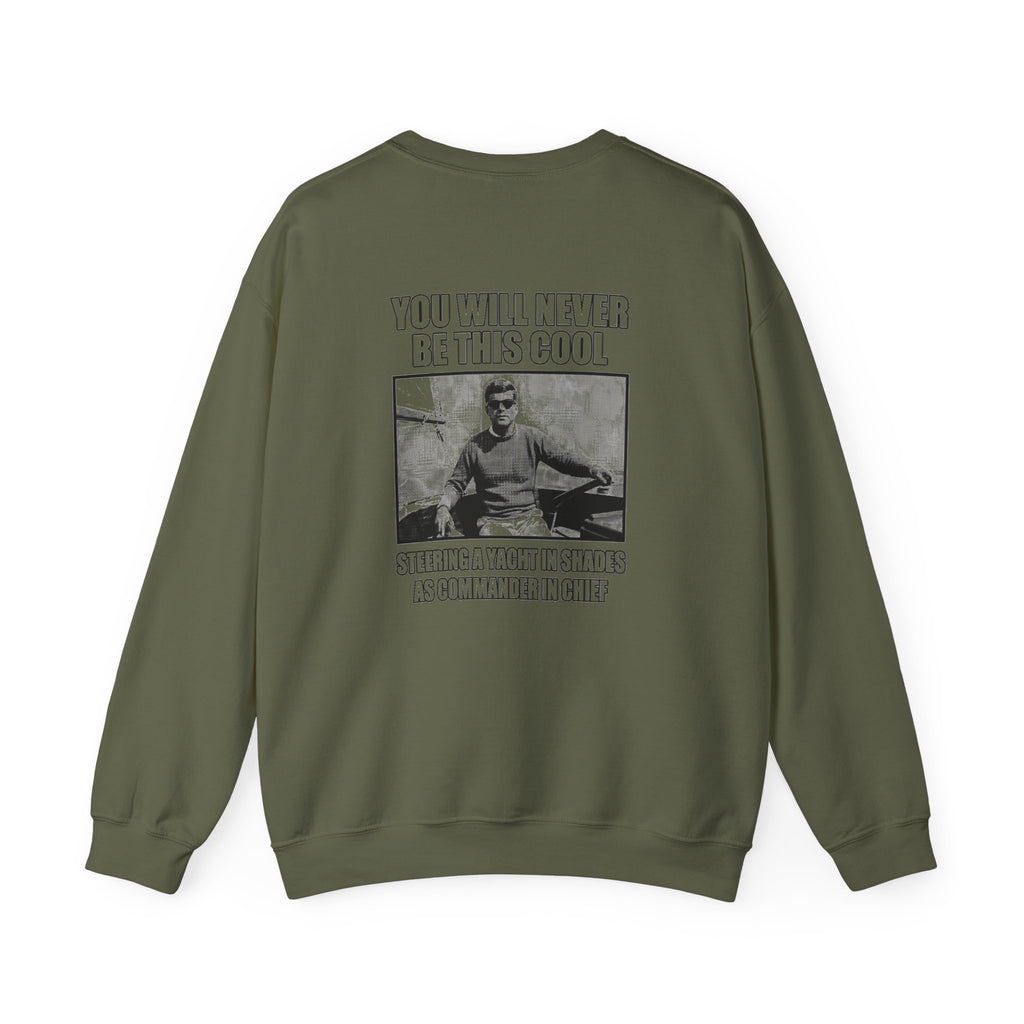 Jfk Yacht Sunglasses Flex Back Print Sweatshirt