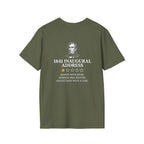 Inaugural Address Review Back Print T-Shirt