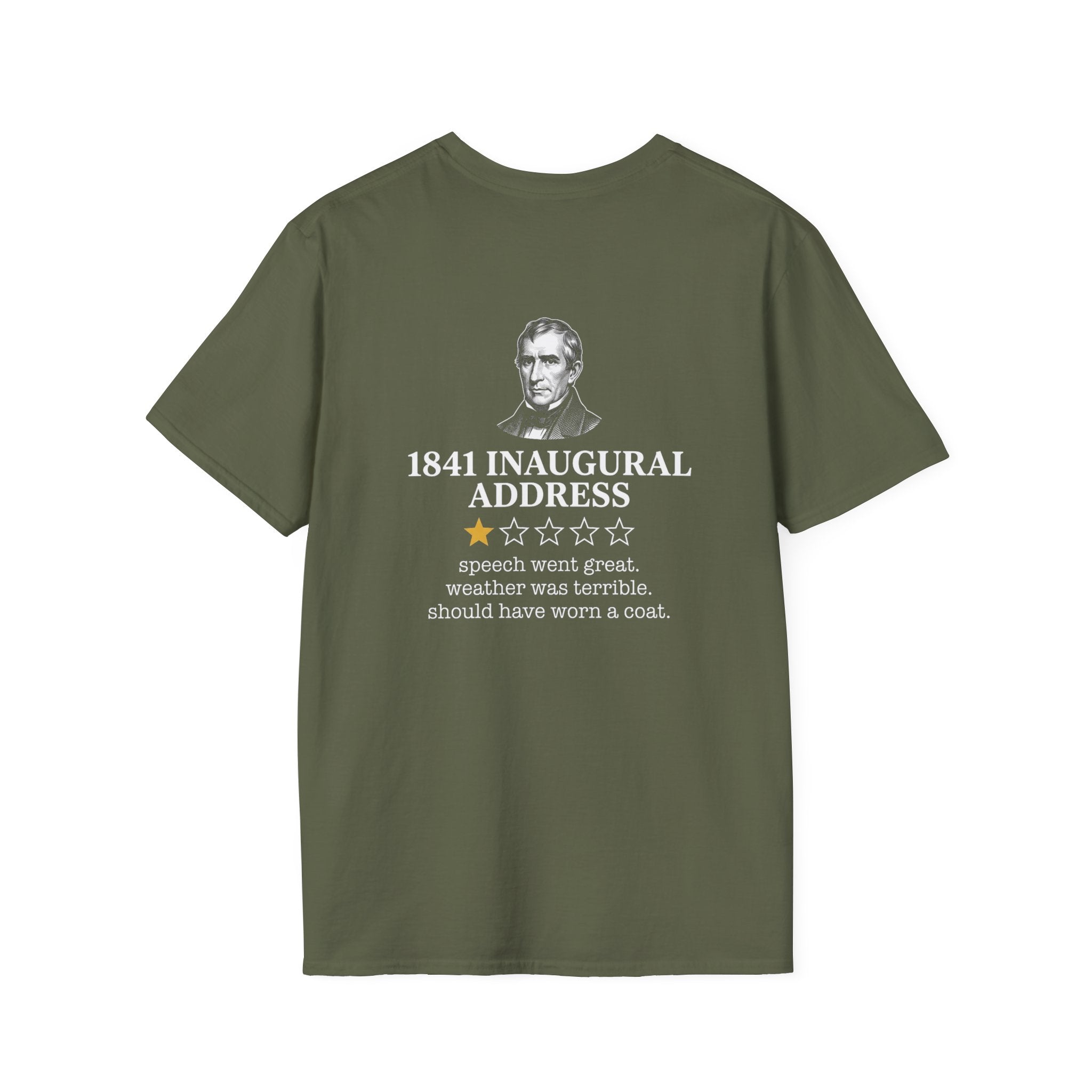 Inaugural Address Review Back Print T-Shirt