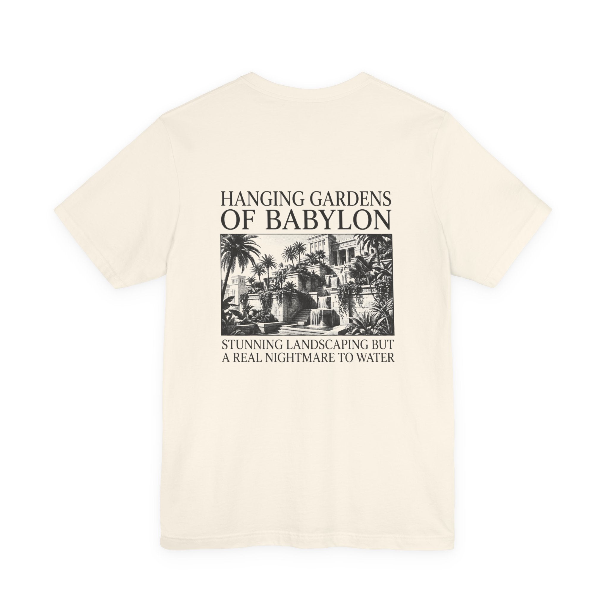 Hanging Gardens Landscaping Back Print Premium Tee