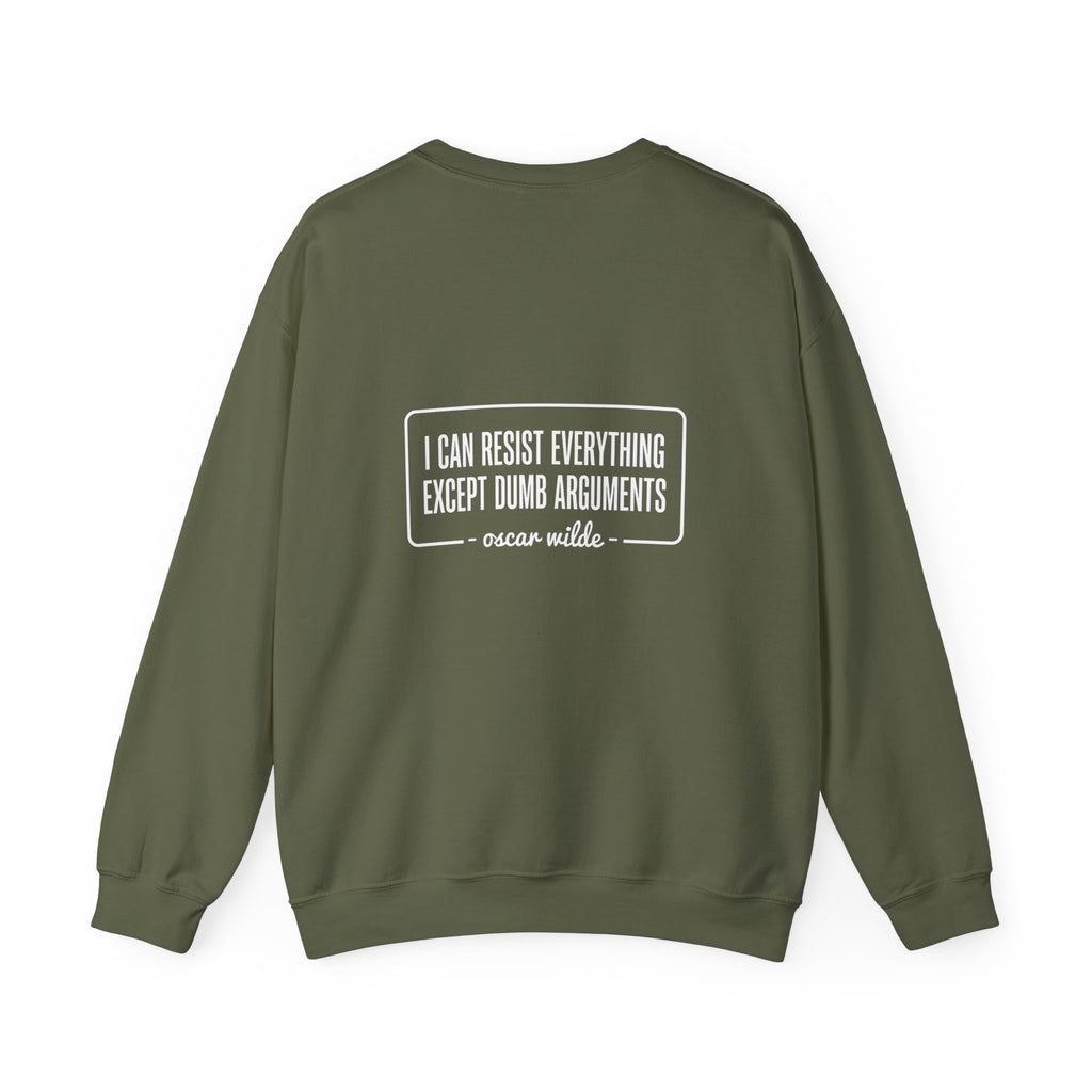 Oscar Wilde Quote Back Print Sweatshirt