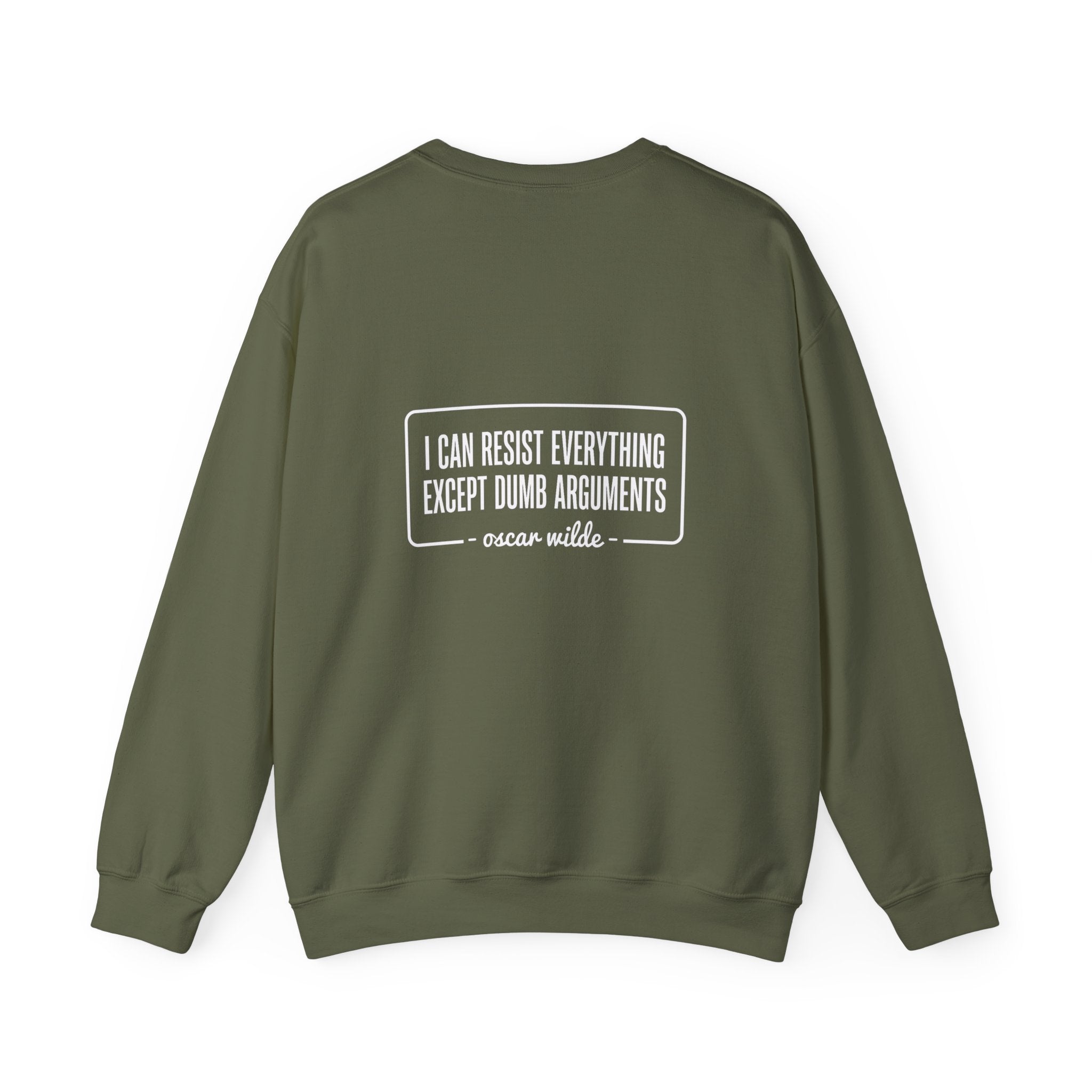 Oscar Wilde Quote Back Print Sweatshirt