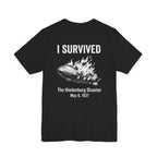 I Survived The Hindenburg Disaster Back Print Premium Tee