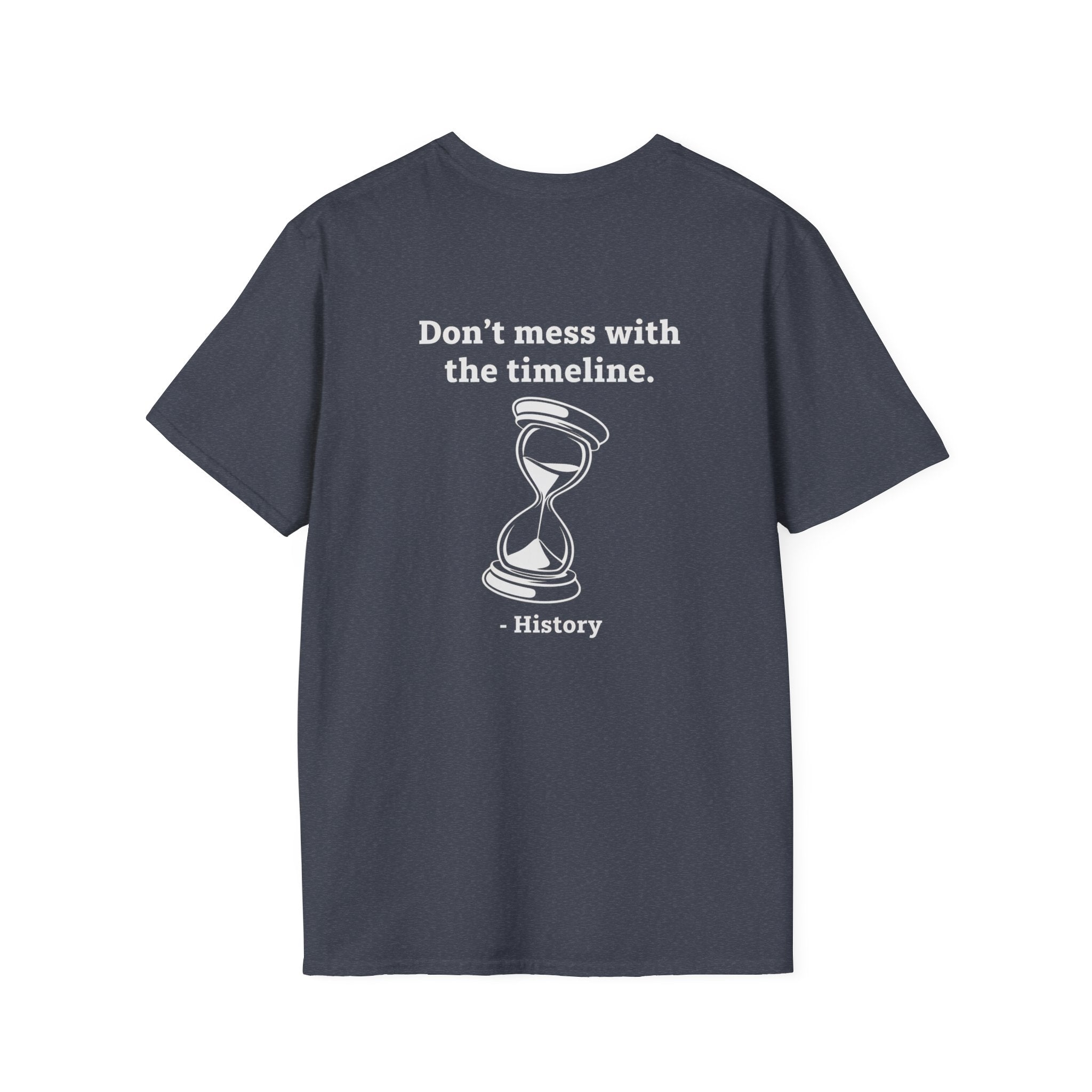 Time Travel Paradox Back Print T-Shirt