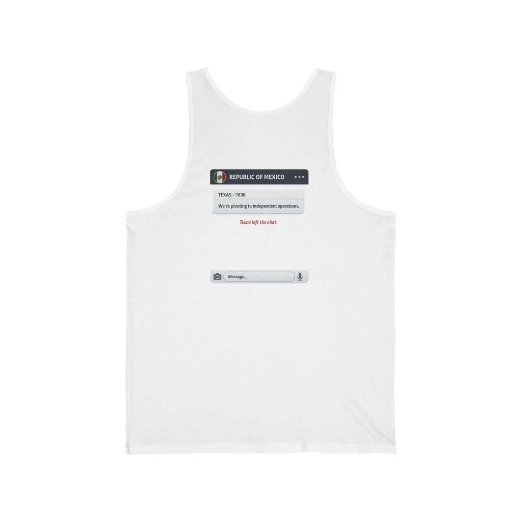 Texas Independence Group Chat Back Print Tank Top