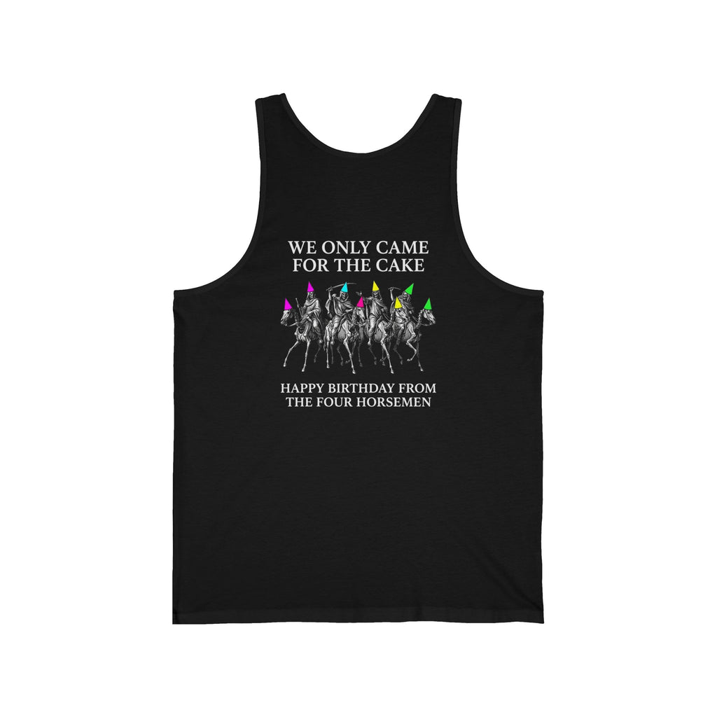 Four Horsemen Birthday Party Back Print Tank Top