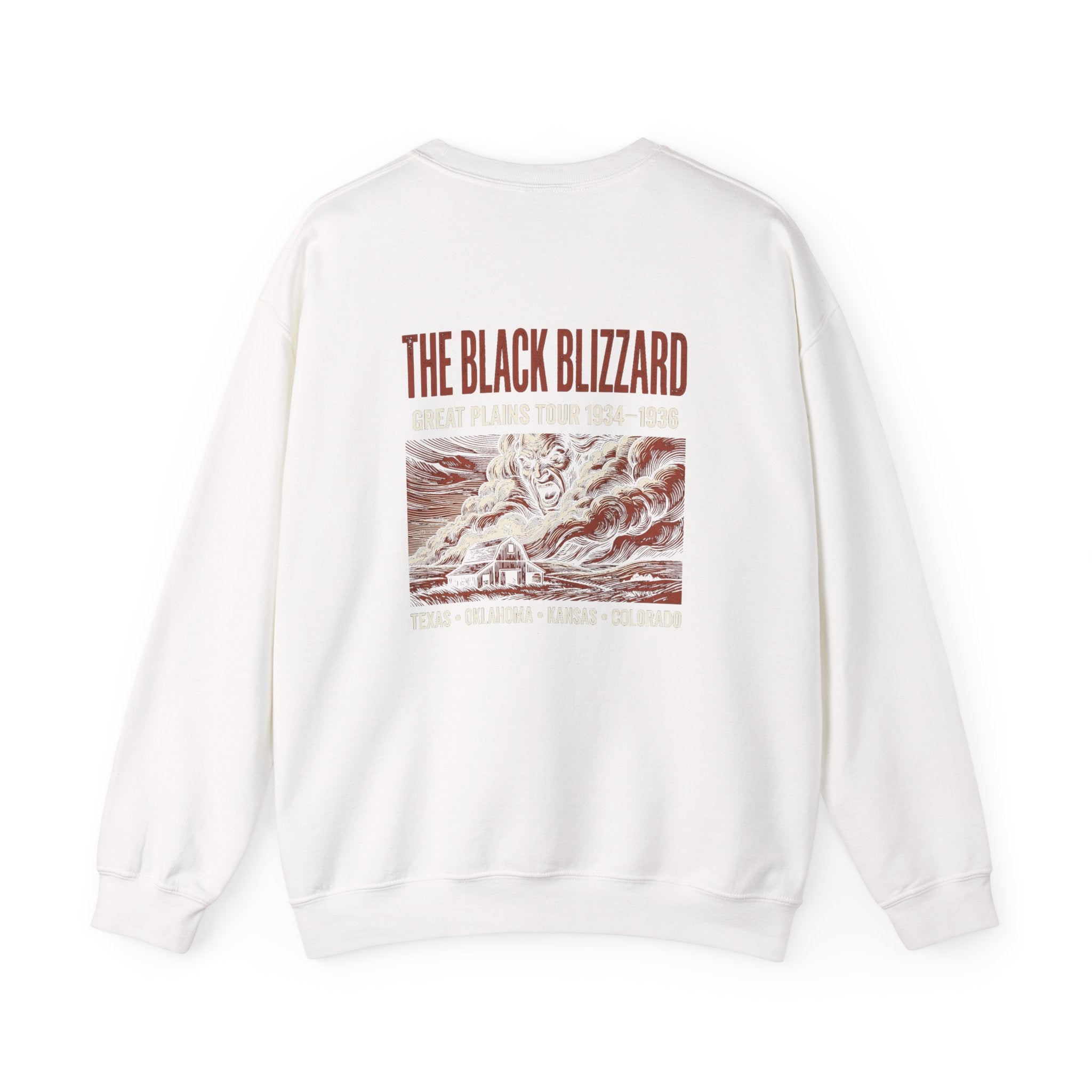 Black Blizzard Dust Tour Back Print Sweatshirt