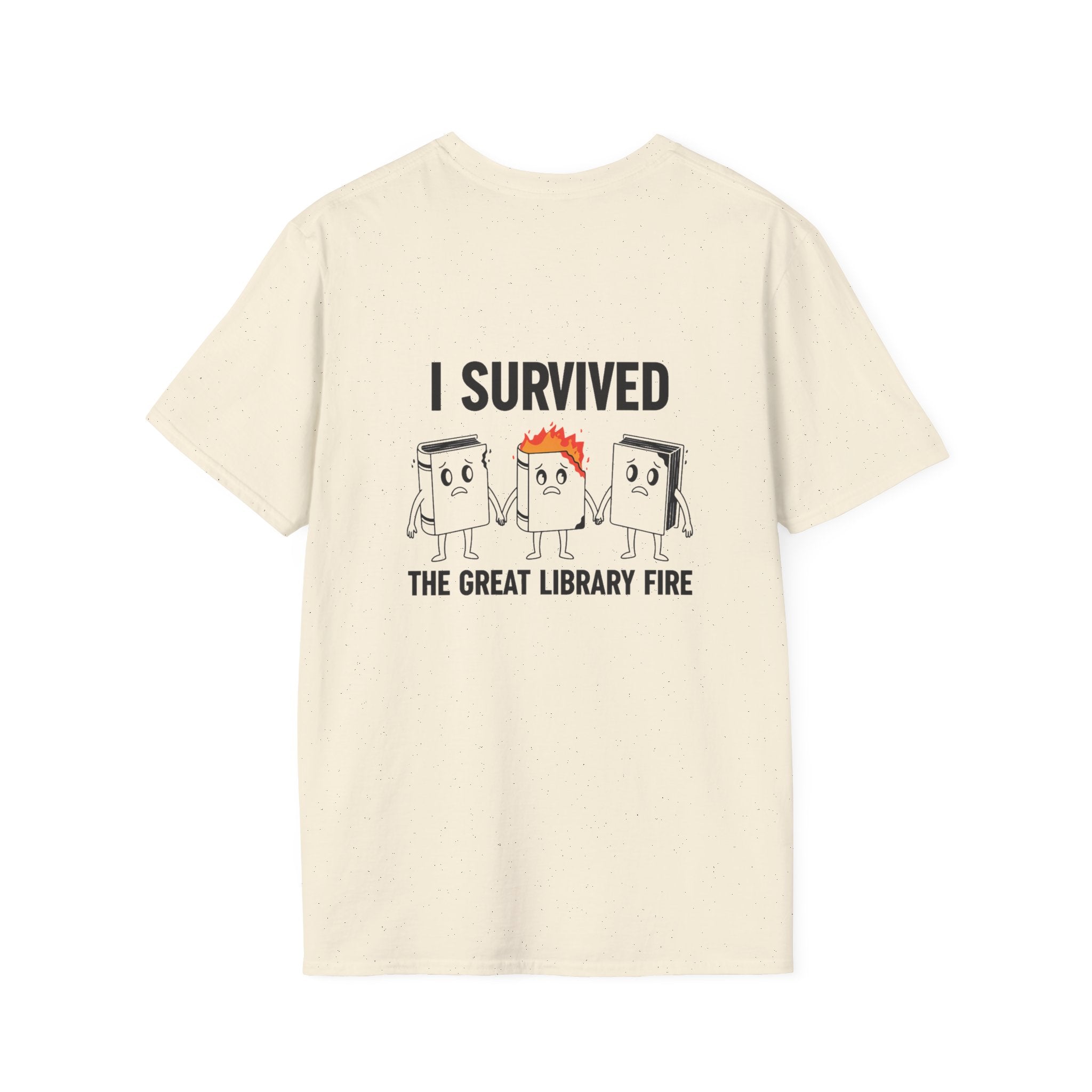 I Survived The Great Library Back Print T-Shirt