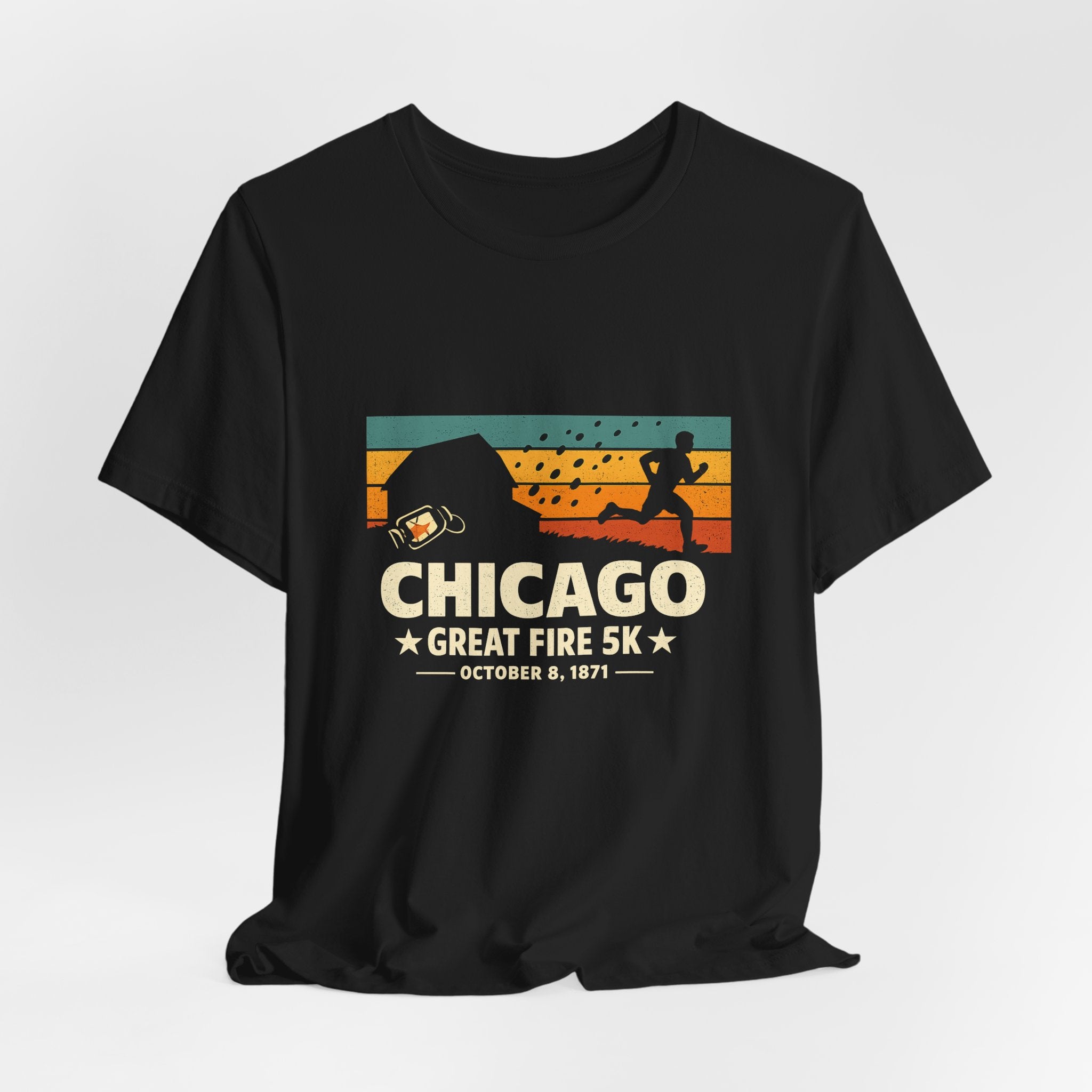 Chicago Great Fire 5K Retro Premium Tee