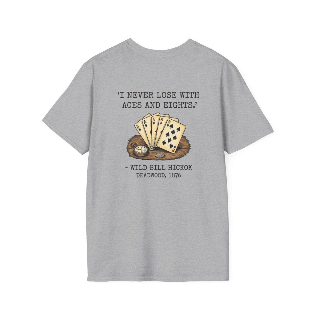 Dead Mans Hand Poker Back Print T-Shirt