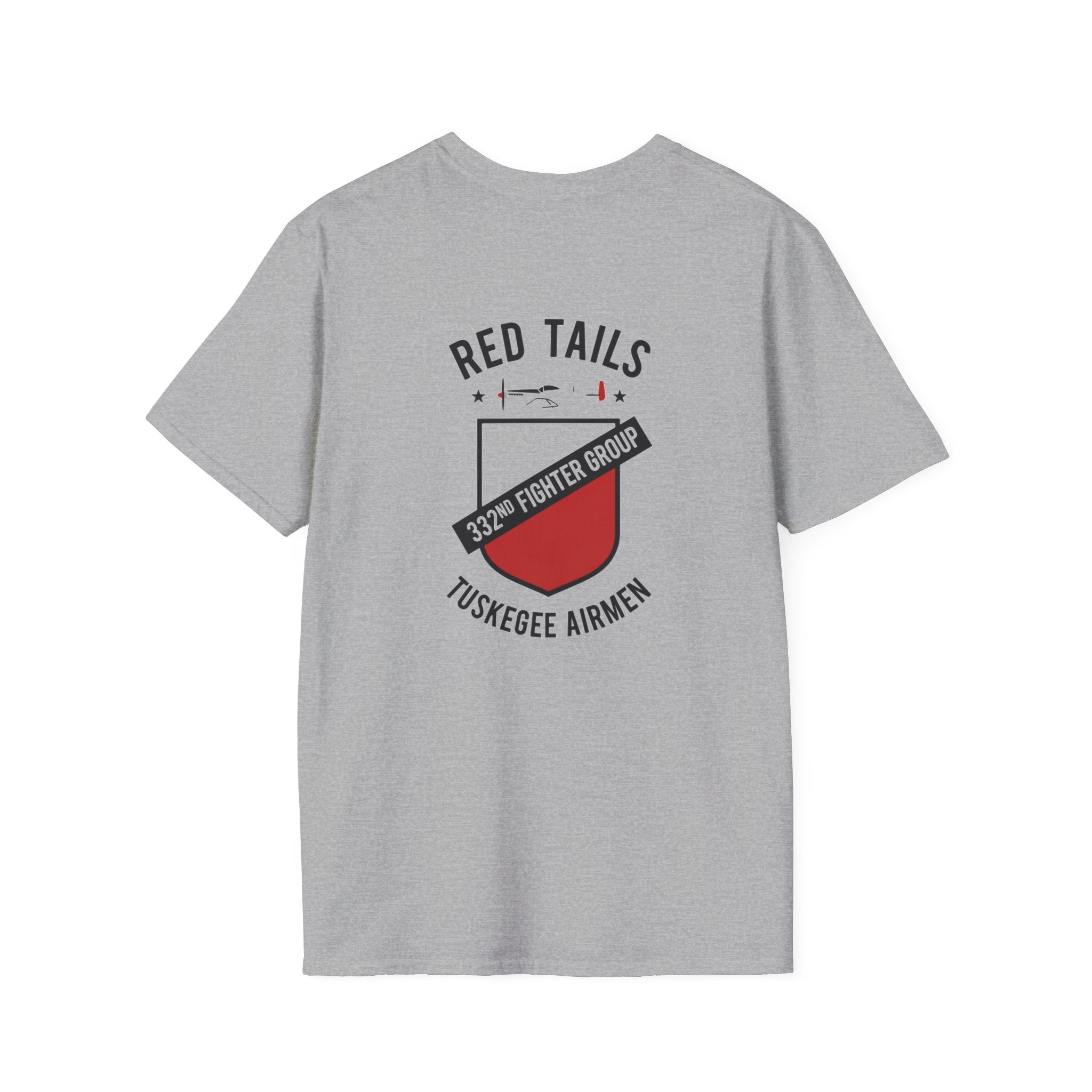 Red Tails 332nd Fighter Group Back Print T-Shirt