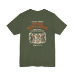 Valley Forge Winter Camping Back Print Premium Tee